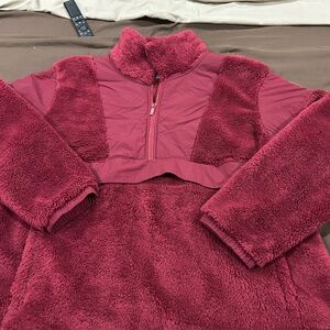 Cozy Red Fleece Pullover